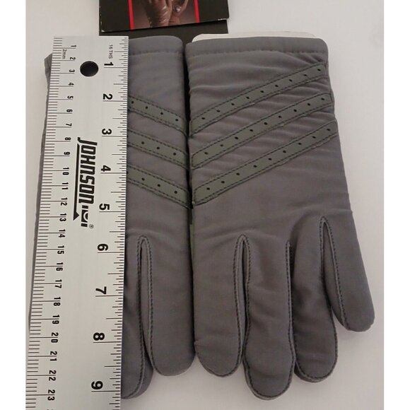 Vintage 1990 Hanes Mens Gloves Gray Size Medium Nylon Blend RARE in Original Box - Picture 6 of 11
